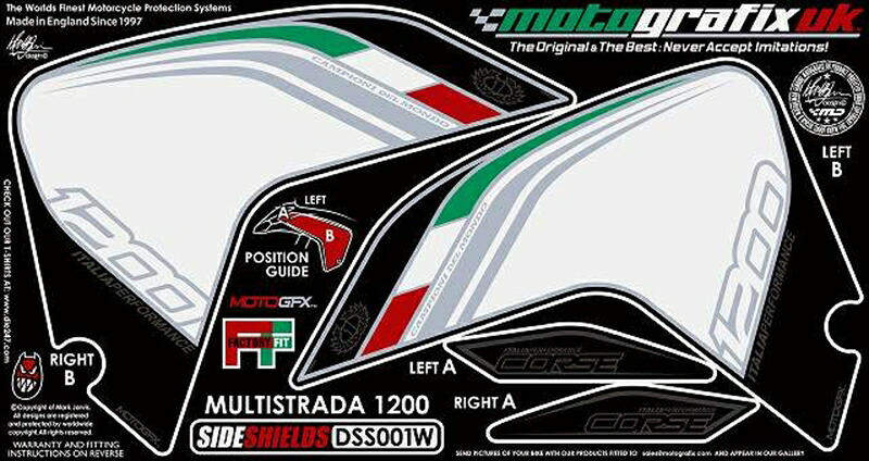 バイクパーツ MOTO GRAFIX(モトグラフィックス) ボディパッド SIDE SHIELDS MT-DSS001W 4580041200684 12,532円