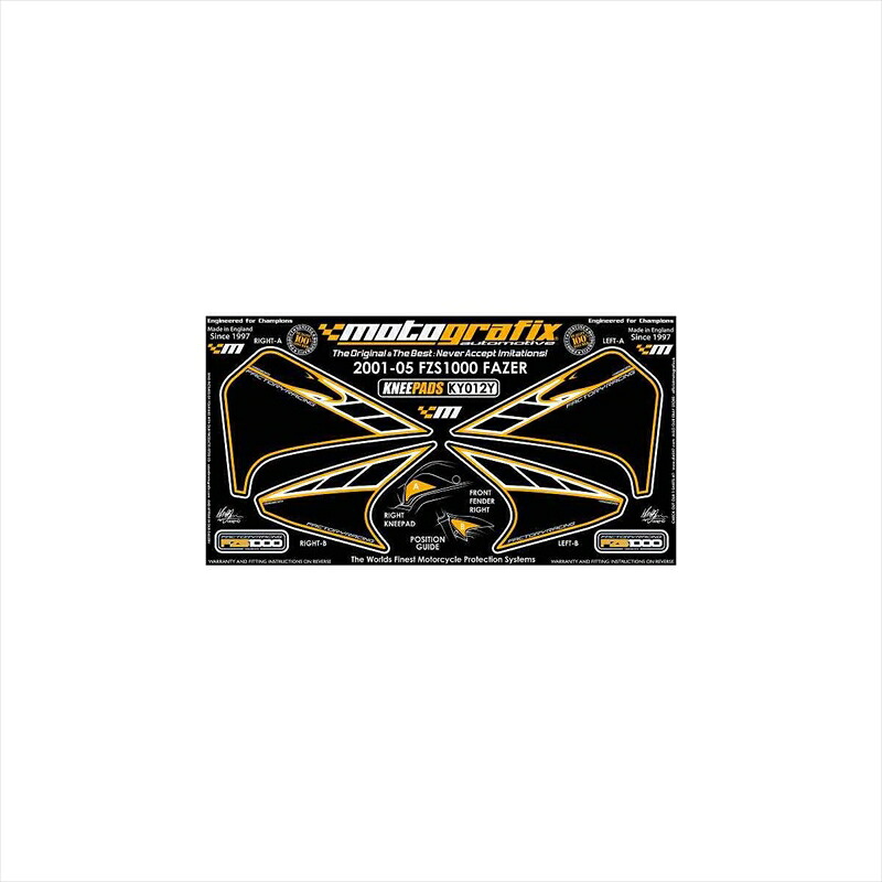 バイクパーツ アクセサリー モトグラフィックス ボディパッド KNEE MT-KY012Y 4580041203197 FZS 1000 FAZER 01-05