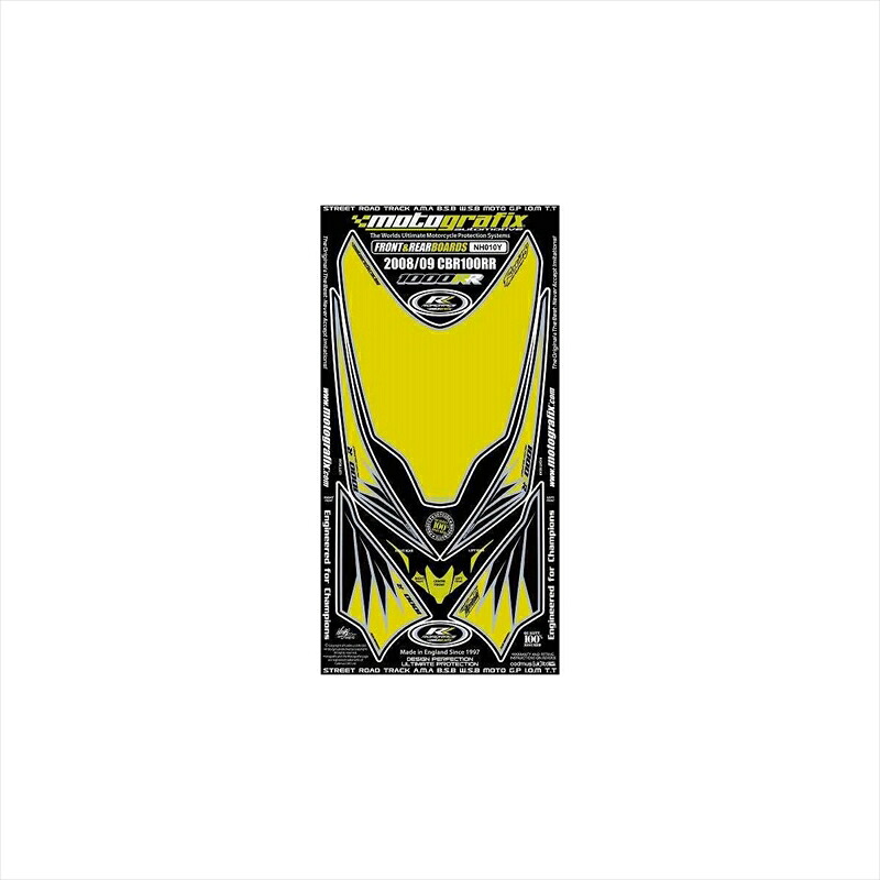 バイクパーツ アクセサリー モトグラフィックス ボディパッド FRONT/REAR MT-NH010Y 4580041204835 CBR1000RR 08-09