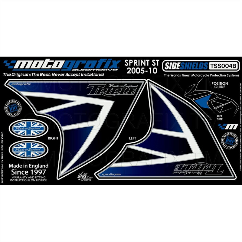 バイクパーツ アクセサリー モトグラフィックス ボディパッド SIDE COWL MT-TSS004B 4580041219365 SPRINT ST 05-10