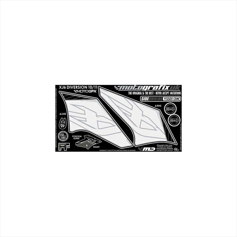 バイクパーツ アクセサリーモトグラフィックス ボディパッド SIDE SHIELDS MT-YSS013W 4580041222815XJ6 DIVERSION 10/11｜バイク・バイク用品はとやグループ