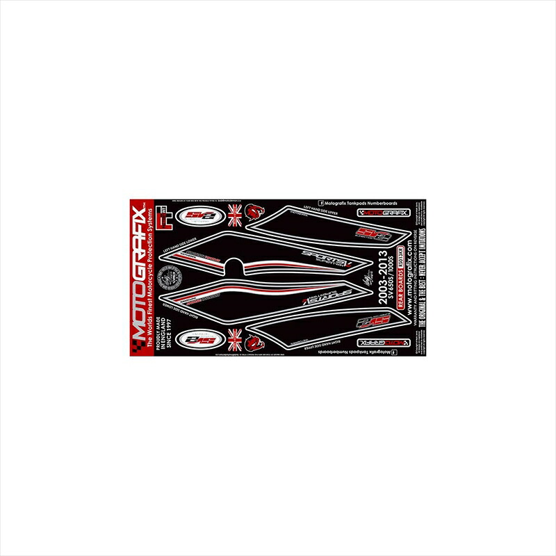 バイクパーツ アクセサリー モトグラフィックス ボディパッド REAR KR MT-RS013KR 4580041224703 SV650S/1000S 03-13