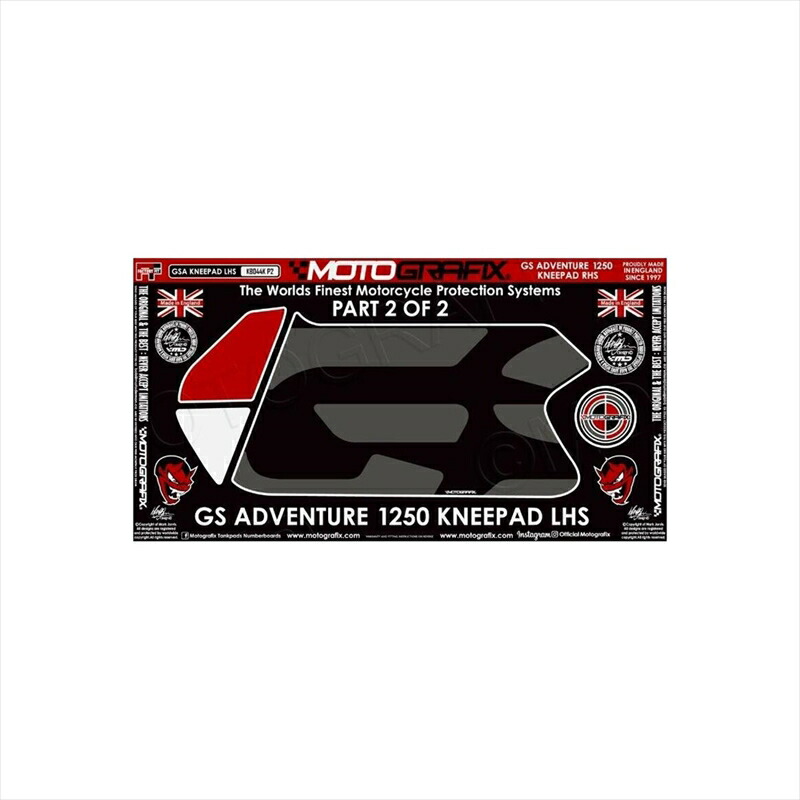 バイクパーツ アクセサリー モトグラフィックス KNEE BODY PAD LEFT SIDE MT-KB044K-P2 4580779600985 R1250GS Adventure(Rallye Special Edition) (23/24)