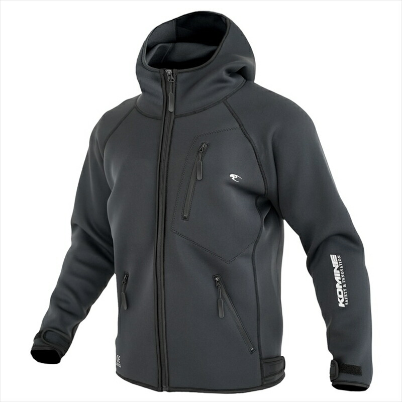 【5日前後で発送】バイクパーツ ウェア コミネ JK-632 ENIGMA L WETSUIT HOODIE BLK L 07-632 4582611239254