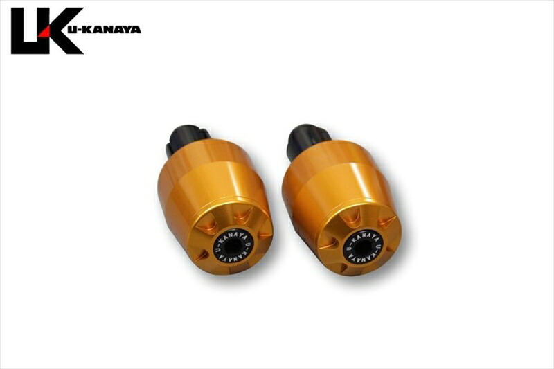 バイクパーツ ハンドル ユーカナヤ アルミビレットバーエンド BEGDYA59 4550255853686 ゴールド/レッド NMAX125 21-/155 22