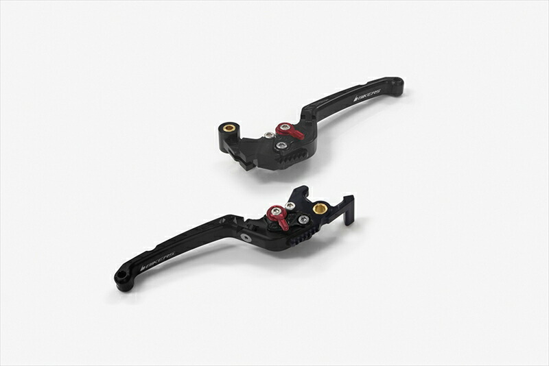 バイクパーツ BIKERS(バイカーズ) レバーセット 可倒式 フラットタイプ ブラック Y0537-BLK 4550646186799