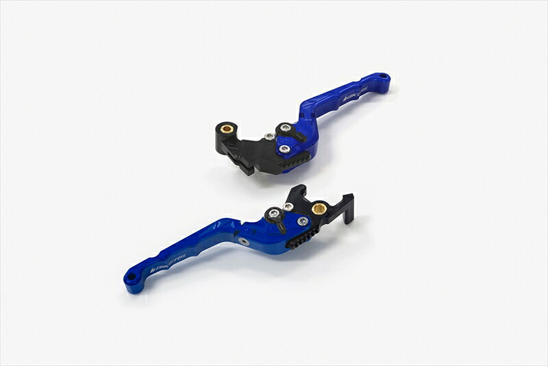 バイクパーツBIKERS(バイカーズ) レバーセット 可倒式 カーブタイプ ブルーY0539-BLU4550646186911|バイク・バイク用品はとやグループ