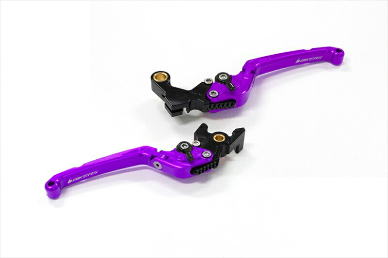 バイクパーツ ハンドル バイカーズ レバーセット 可倒式 フラットタイプ パープル CBR650R/CB650R 19-24 H1033-PUR 4550646193148