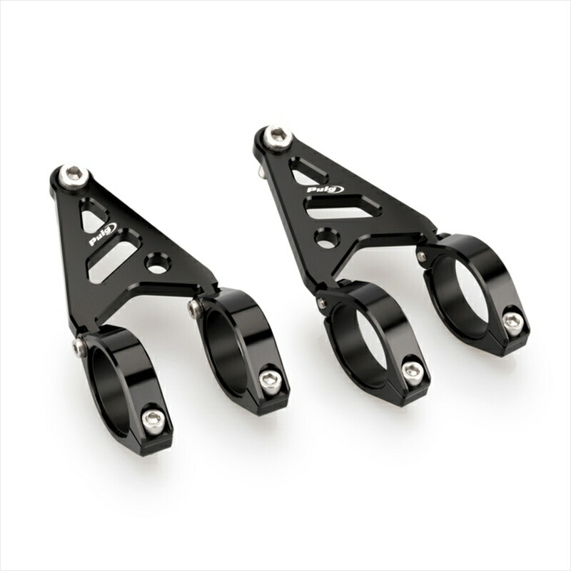 バイクパーツ 電装系 プーチ ヘッドライトステー headlight - Clamp 38-41cm ブラック汎用 20877N 4571415018561