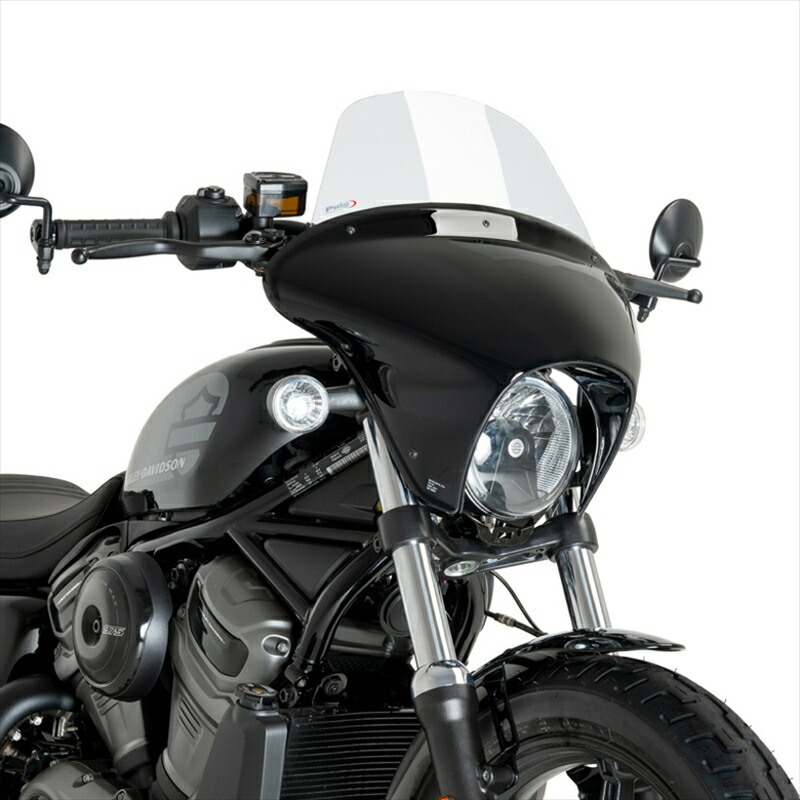 バイクパーツ 外装プーチ ウインドシールド バットウイングSML TOURING グロスブラック/クリア HARLEY-D NIGHTSTER 975 SPECIAL 23-21914W 4571414858540｜バイク・バイク用品はとやグループ