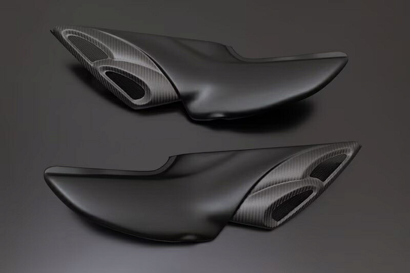 バイクパーツPMC(ピーエムシー) ダブルバブルインテーク MFSブラック189-16524589641458495｜バイク・バイク用品はとやグループ