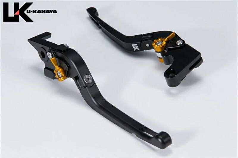 バイクパーツ U-KANAYA(ユーカナヤ) レバーセット Rタイプ BK/TI HO098-042-0711 4550646227874