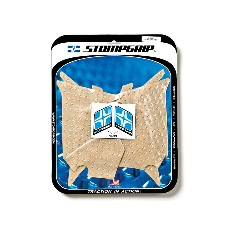 バイクパーツ 外装 ストンプグリップ ダートバイクキット クリア 44-10-0007 4548916227341 WR450F 12-14/YZ250F 10-13