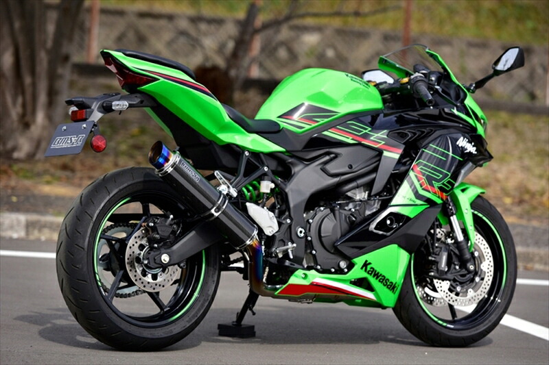 バイクパーツ マフラー ビームスモーターカンパニー チタンフルエキ R-EVO2 カーボンサイレンサー 政府認証 ZX-4RR/ZX-4R SE 23- 8BL-ZX400P G435-54-TF2 4582285349594