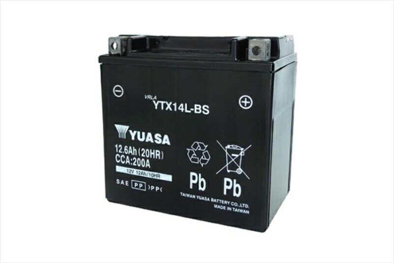 バイクパーツTAIWAN YAUASA PLOT(タイワンユアサ プロト) バッテリー 12V 制御弁式YTX14L-BS4550646244079｜バイク・バイク用品はとやグループ 11,425円