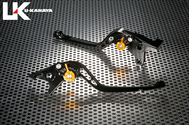 バイクパーツ ハンドル ユーカナヤ レバーセット GPタイプ/ロング BK/TI MT-10/SP 2022- YA047-143-0501 4550646250001