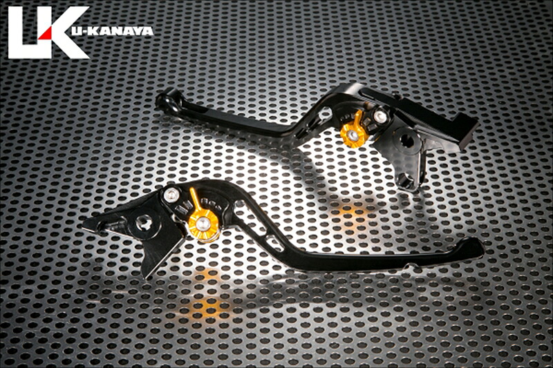 バイクパーツ ハンドル ユーカナヤ レバーセット GPタイプ/ロング BK/OR MT-10/SP 2022- YA047-143-0501 4550646250025