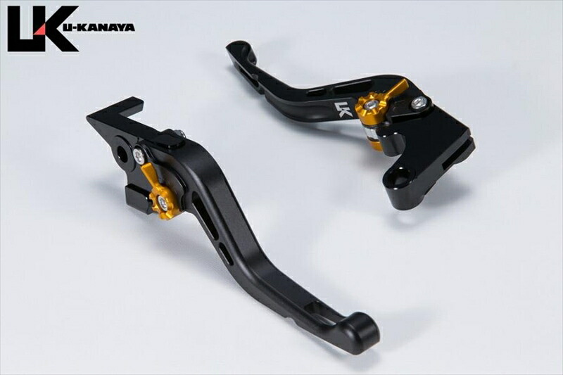 バイクパーツ U-KANAYA(ユーカナヤ) レバーセット GPタイプ/ショート BK/OR SU060-130-0611 4550646251206