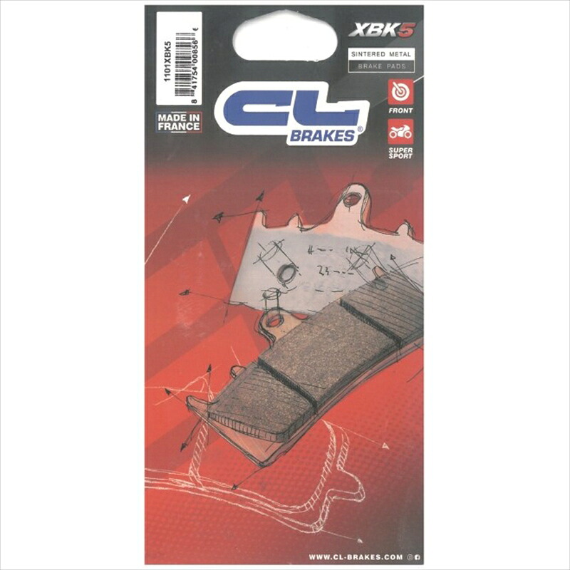 【5日前後で発送】バイクパーツ CL BRAKES(旧カーボンロレーヌ) CL1273-XBK5 CL ブレーキパッド 1273-XBK5 4528388012874