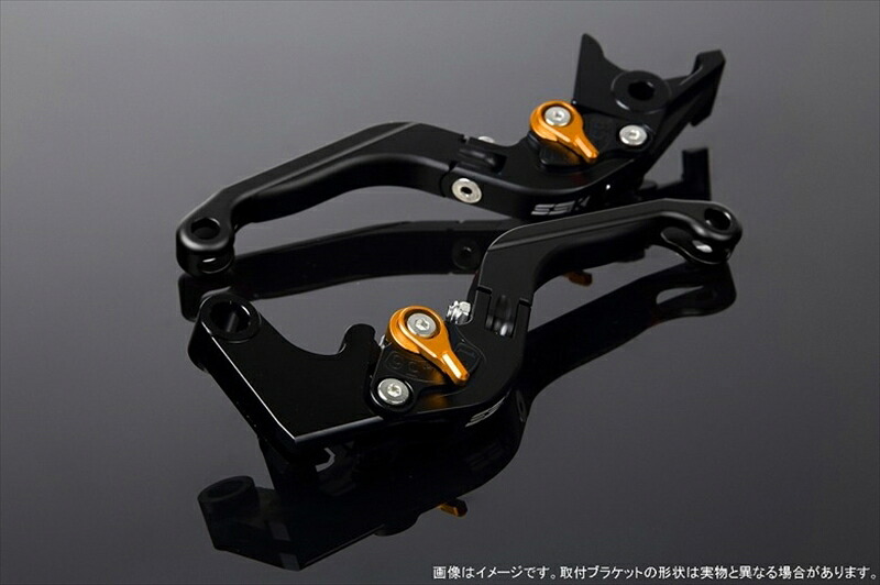 【5日前後で発送】バイクパーツ ハンドル エスエスケイ スピードラ アジャストレバー 可倒延長式 Mブラック/Mゴールド/MブラックGSX-R1000 07-08 LVGM049BK-GDBK 4580540639091