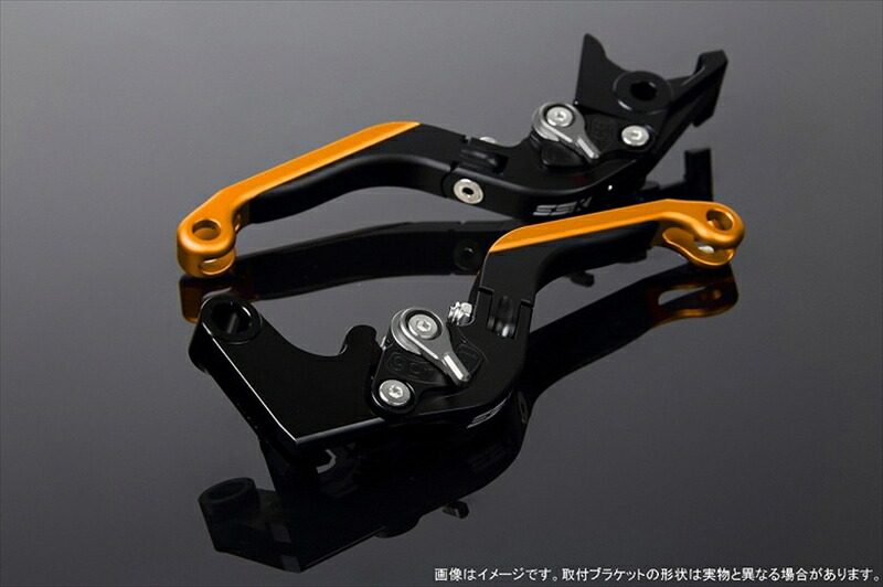 【5日前後で発送】バイクパーツ ハンドル エスエスケイ スピードラ アジャストレバー 可倒延長式 Mブラック/Mチタン/MゴールドGSX-R1000 07-08 LVGM049BK-TMGD 4580540639183