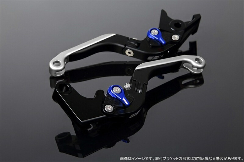 【5日前後で発送】バイクパーツ ハンドル エスエスケイ スピードラ アジャストレバー 可倒延長式 Mブラック/Mブルー/MシルバーGSX-R1000 07-08 LVGM049BK-BESR 4580540639312