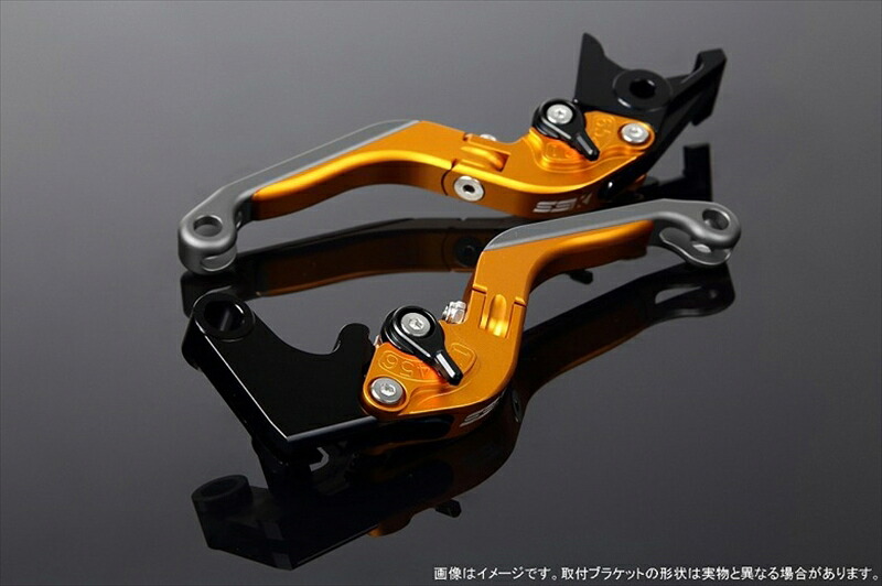 【5日前後で発送】バイクパーツ ハンドル エスエスケイ スピードラ アジャストレバー 可倒延長式 Mゴールド/Mブラック/MチタンGSX-R1000 07-08 LVGM049GD-BKTM 4580540639473