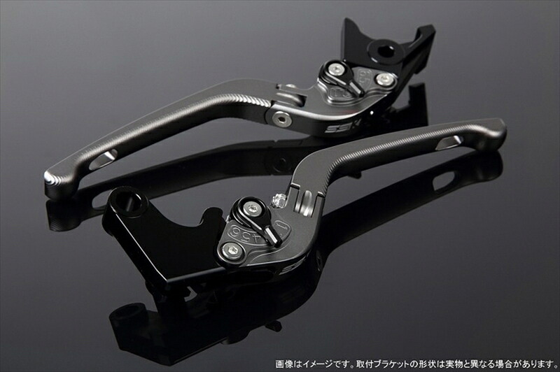 バイクパーツ ハンドル エスエスケイ スピードラ アジャストレバー 3D可倒式 Mチタン/Mブラック CBR1000RR 17- LVDM016TM-BK 4589995200597
