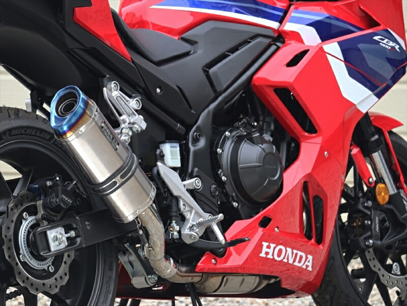 バイクパーツ マフラー ダブルアールズ スリップオンSS-OVAL_SHOT ソリッドチタン CBR400R 24- 8BL-NC65 SK1470JM 4582734413029