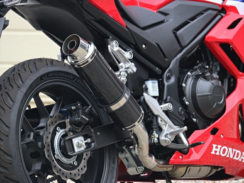 バイクパーツ マフラー ダブルアールズ スリップオン ラウンド・カーボンサイレンサー CBR400R 24- 8BL-NC65 BC1470JM 4582734413067 34,290円