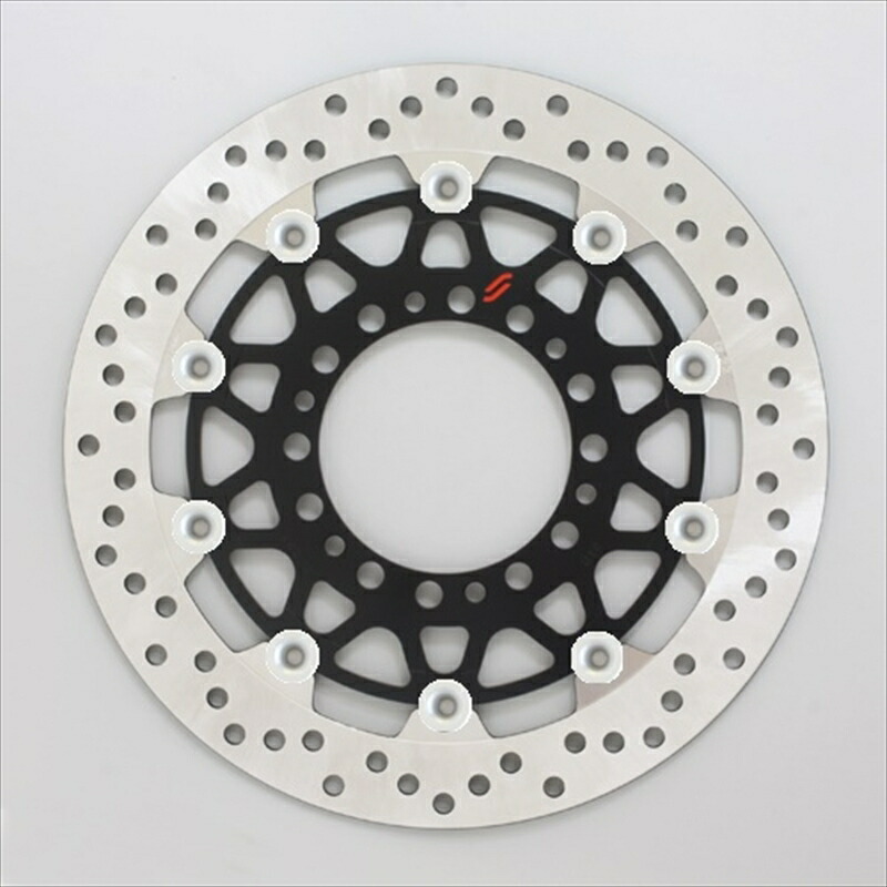 バイクパーツ サンスター ブレーキ プレミアムRホール φ310 CB1300SF 14- ピン：シルバー LM218W-SV 4589719046241