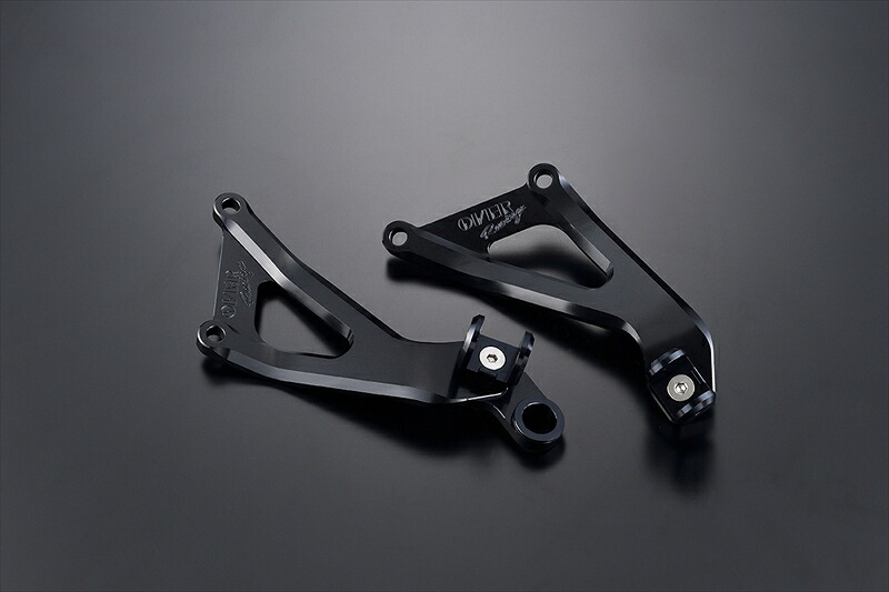 バイクパーツ OVER RACING(オーバーレーシング) アルミビレットマフラーステー/タンデムステー BLK 36-861-01B 4539770132766
