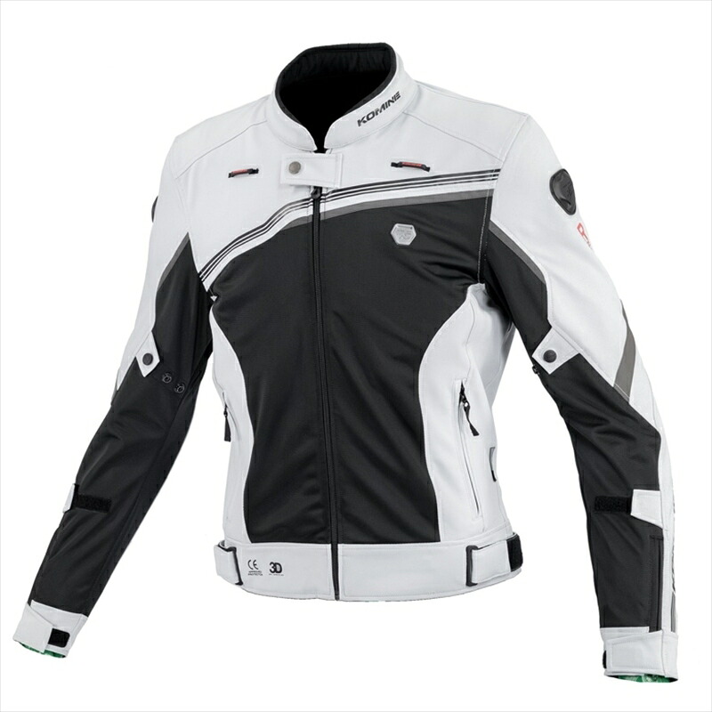 【5日前後で発送】バイクパーツ ウェア コミネ JK-178 R-SPECハーフメッシュジャケット Grey S 07-178 4582611241257