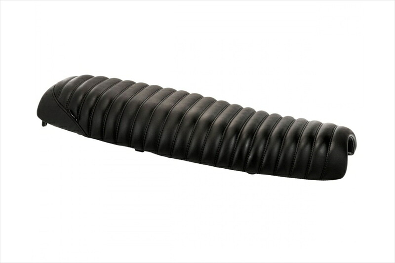 バイクパーツMOTONE CUSTOMS(モートーン) シート スキニー KRAIT MK.II リブ ブラックMSM0404550646088437｜バイク・バイク用品はとやグループ