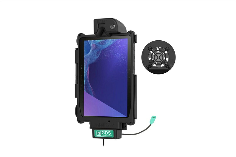 バイクパーツ 電子機器類RAM MOUNTS(ラムマウント) GDSパワードック Samsung Tab Active4Pro専用 クーリングファン/データポート付 ボール無RAM-GDSDOCKLFSAM54CU4550255899202｜バイク・バイク用品はとやグループ