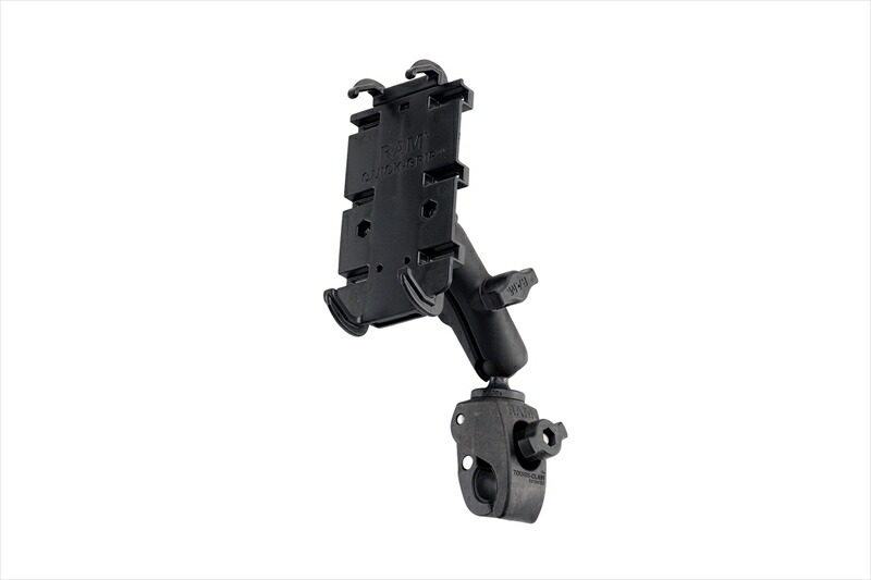 【5日前後で発送】バイクパーツ RAM MOUNTS(ラムマウント) クイックグリップ クレイドルホルダー M 1インチボール付キ&タフクロー S セット 標準アーム 1インチボール RAM-PL11 4550646139009