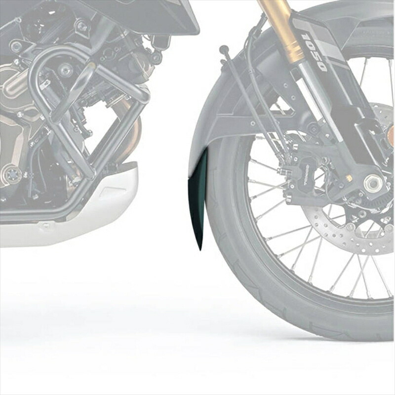 バイクパーツ 外装 PUIG(プーチ) エクステンドフェンダー フロント ブラック 21847N 4571414850636