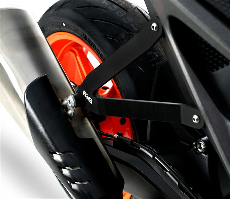 バイクパーツ マフラー R&G(アールアンドジー) Exhaust Hanger:BLACK RG-EH0126BK 4580779599173