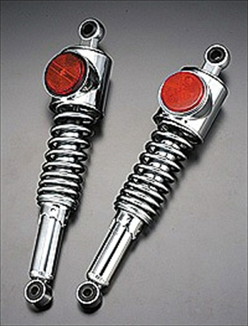バイクパーツ PMC(ピーエムシー) OEMリアショック 強化 メッキ/赤 109-1124589641126059|バイク・バイク用品はとやグループ