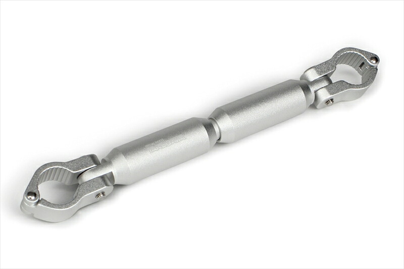 バイクパーツ SP TAKEGAWA(SP武川) アジャスタブルハンドルブレース φ22.2mmハンドル/シルバー 08-01-0211 4514162847930