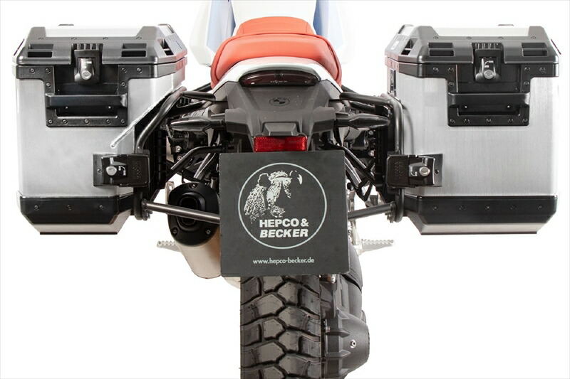 バイクパーツ HEPCO&BECKER(ヘプコアンドベッカー) サイドキャリア カットアウトセット サイドケース エクスプローラー シルバー付 6516546 00 01-00-40 4550646290915