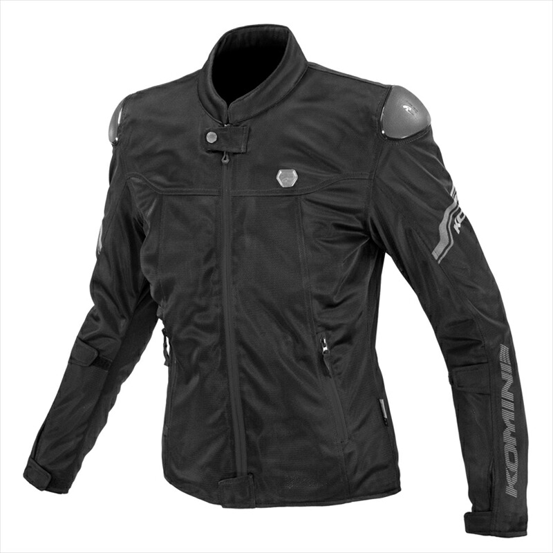 【5日前後で発送】バイクパーツ ウェア コミネ JK-175 ENIGMA ライトメッシュジャケット Black 2XL 07-175 4582611241806