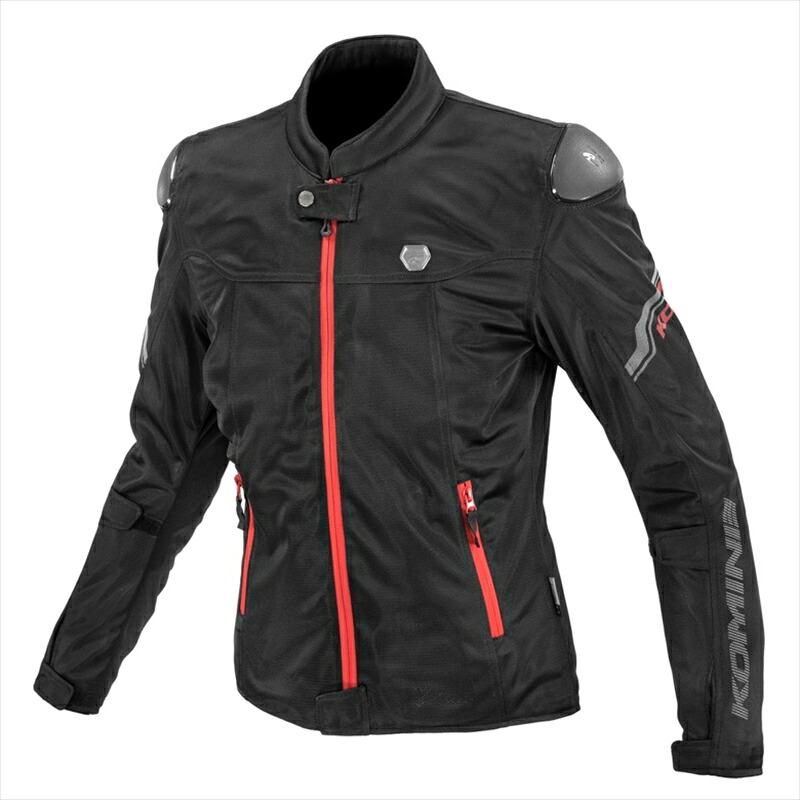 【5日前後で発送】バイクパーツ ウェアコミネ JK-175 ENIGMA ライトメッシュジャケット BLK/RED L07-175 4582611241943｜バイク・バイク用品はとやグループ