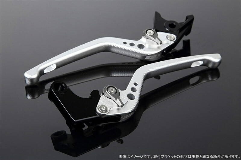 バイクパーツ ハンドル エスエスケイ スピードラ アジャストレバー 3D ロング Mシルバー/Mチタン CB650F RC83/NC750S RC88 LVEM009SR-TM 4589995233809