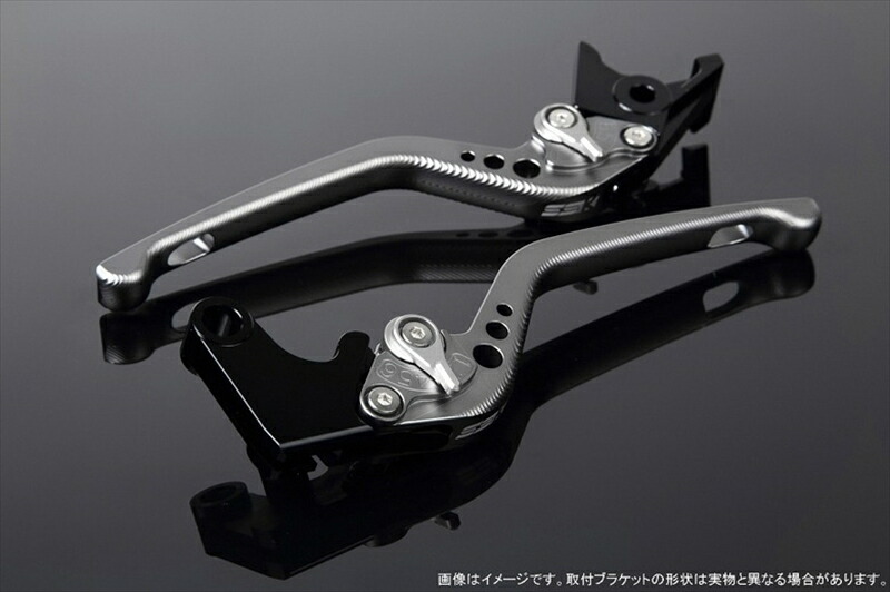 バイクパーツ ハンドル エスエスケイ スピードラ アジャストレバー 3D ロング Mチタン/Mシルバー CB650F RC83/NC750S RC88 LVEM009TM-SR 4589995233922