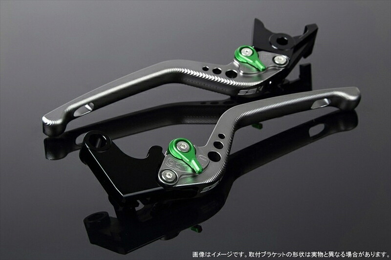 バイクパーツ ハンドル エスエスケイ スピードラ アジャストレバー 3D ロング Mチタン/Mグリーン CB650F RC83/NC750S RC88 LVEM009TM-GN 4589995233977