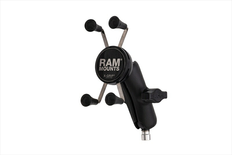 バイクパーツ RAM MOUNTS(ラムマウント) ジムニー専用スマートフォンホルダー Xグリップ S &M8ボルトベースセット 標準アーム 1インチボール RAM-PL20 4550646289766