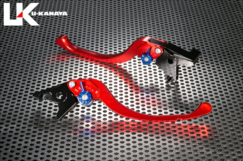 バイクパーツ ハンドル U-KANAYA(ユーカナヤ) レバーセット ツーリング RD/BK YA063-142-0805 4550646294142
