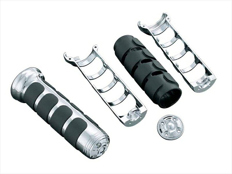 バイクパーツ ハンドル KURYAKYN(クリアキン) ISOグリップ クローム ヒートグリップ T14-KUR6183 4548916218837