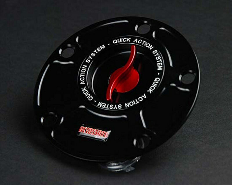 バイクパーツ 外装 ACCOSSATO(アコサット) アルミタンクキャップV3 ブルー FC.KW01.B 4580365627747